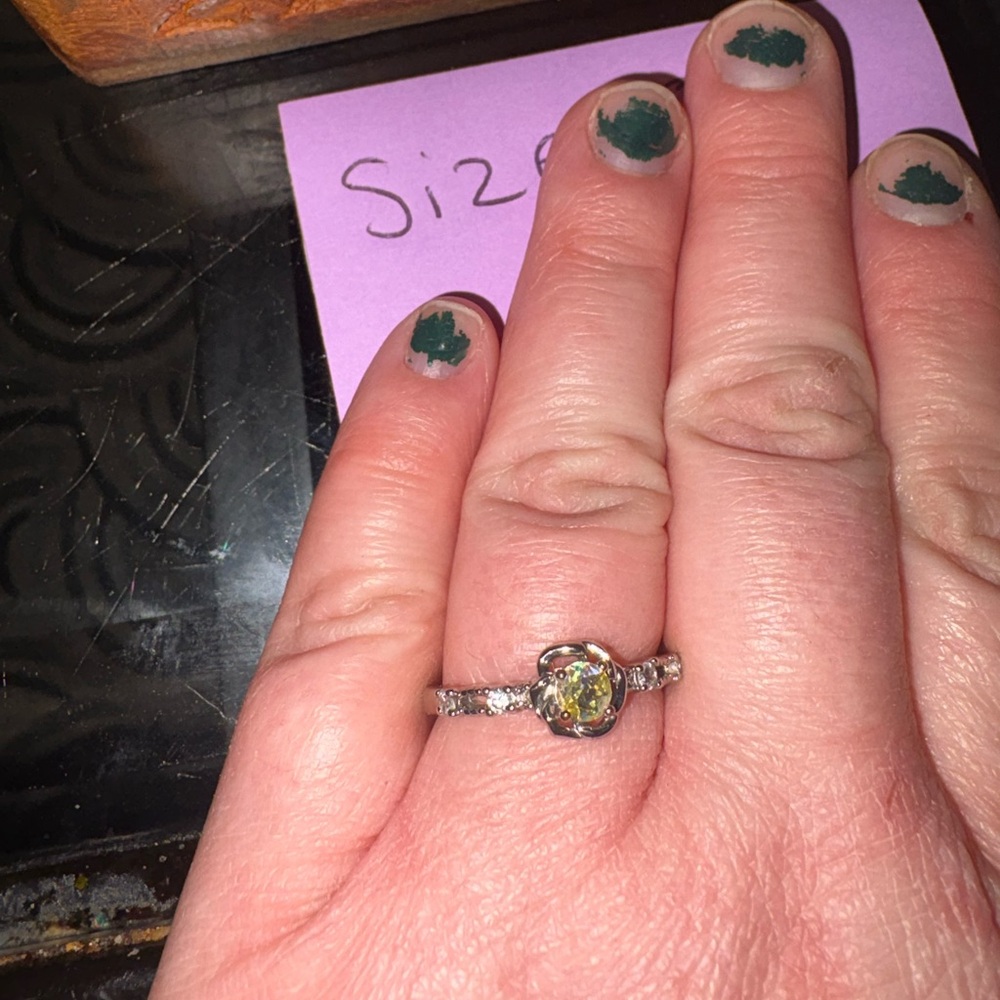 Fragrant Jewels Silver Ring with Gold Accent